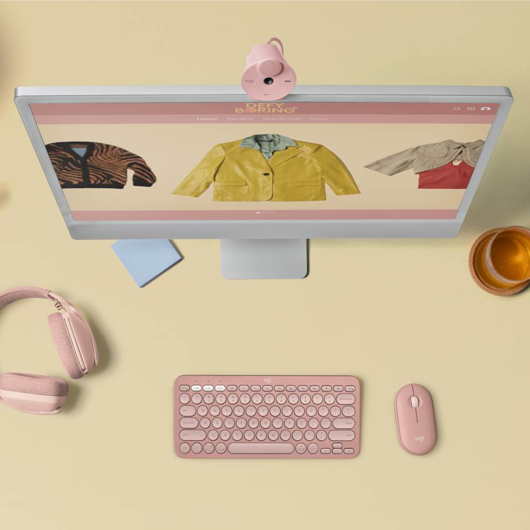 Combo Teclado y Mouse Pebble 2 Rosa Tonal de Logitech, vista adicional 6