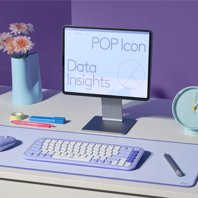 Mousepad Extendido Desk Mat Studio Series Lila de Logitech, vista adicional 6