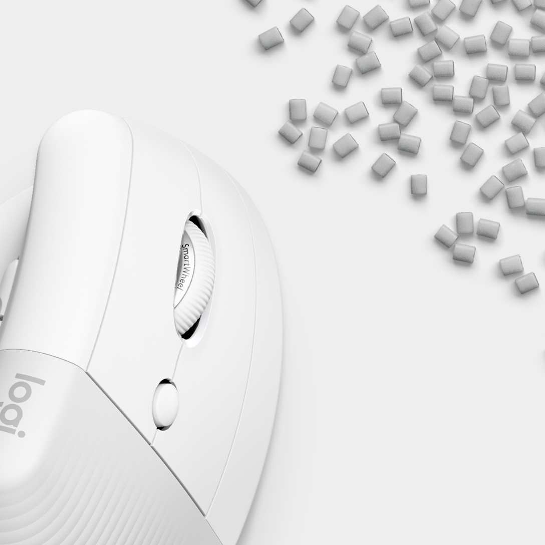 Mouse Lift Vertical Ergonómico Blanco de Logitech, vista adicional 4