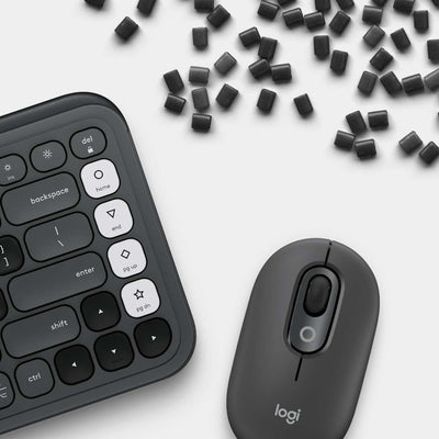 Combo Teclado y Mouse POP Icon Grafito y Blanco de Logitech, vista adicional 4