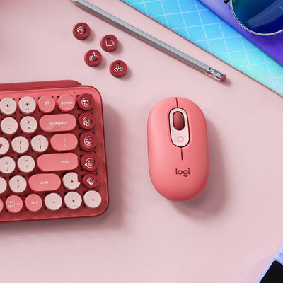 Mouse POP Inalámbrico Rosa de Logitech, vista adicional 6
