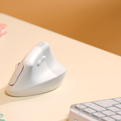 Mouse Lift Vertical Ergonómico Blanco de Logitech, vista adicional 3