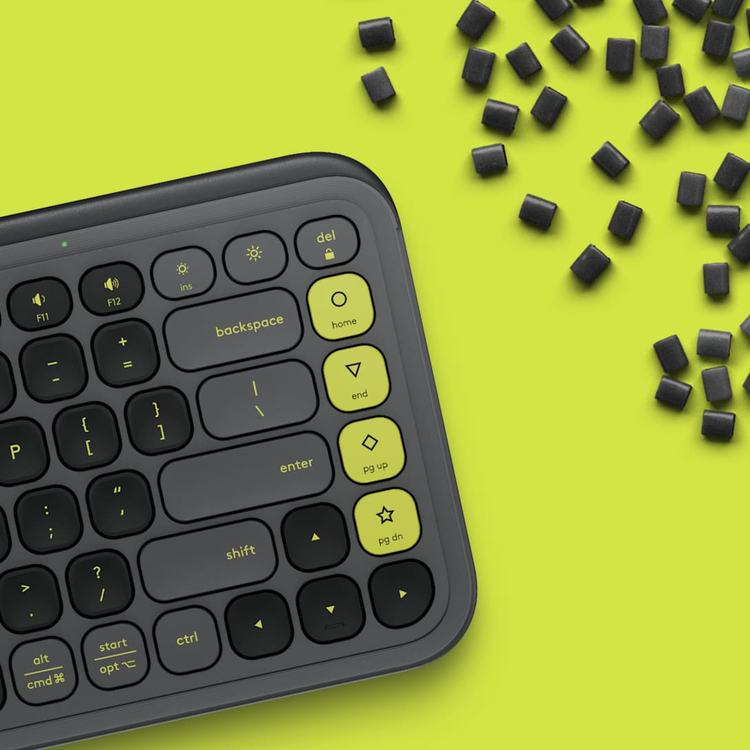 Teclado Bluetooth POP Icon Keys Grafito y Verde de Logitech, vista adicional 4