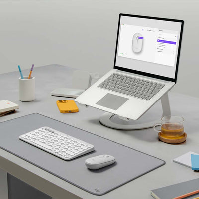 Mouse Pebble 2 M350s Blanco Tonal de Logitech, vista adicional 3