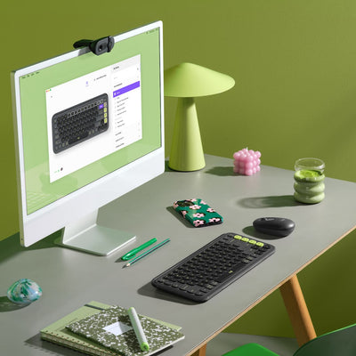 Combo Teclado y Mouse POP Icon Grafito y Verde de Logitech, vista adicional 3