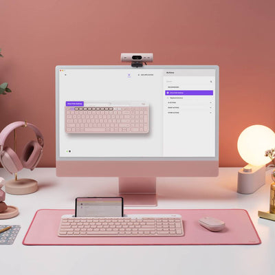 Teclado Inalámbrico K585 Slim Multi-Device Rosa de Logitech, vista adicional 5
