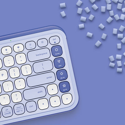 Teclado Bluetooth POP Icon Keys Lila y Blanco de Logitech, vista adicional 4