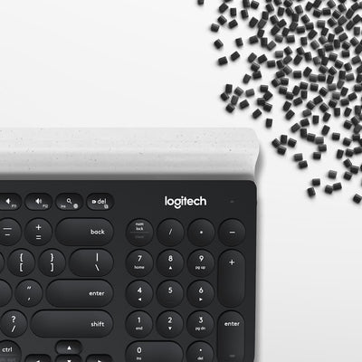 Teclado Inalámbrico K780 Multi-Device Gris Oscuro y Blanco de Logitech, vista adicional 5