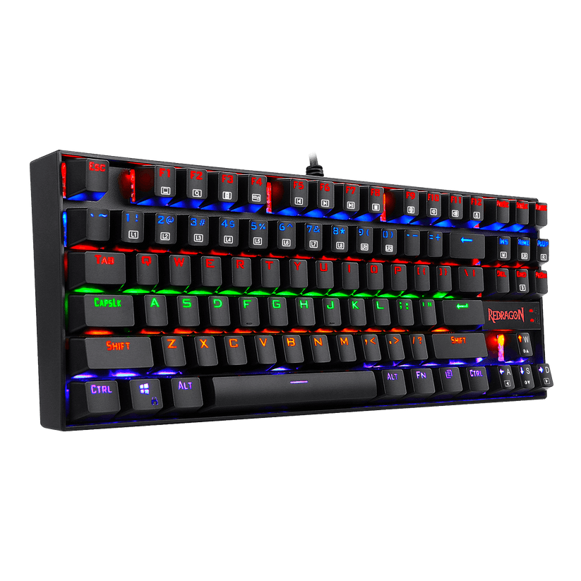 Teclado Gamer K552 Kumara Black Rainbow Negro de Redragon, vista adicional 3