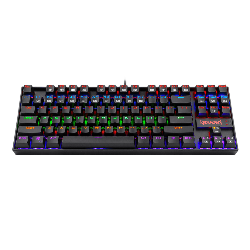 Teclado Gamer K552 Kumara Black Rainbow Negro de Redragon, vista adicional 7