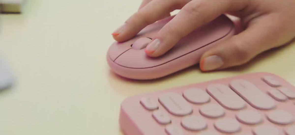 Mouse Pebble 2 M350s Rosa Tonal