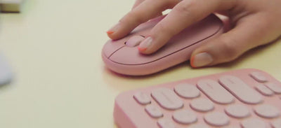 Mouse Pebble 2 M350s Rosa Tonal