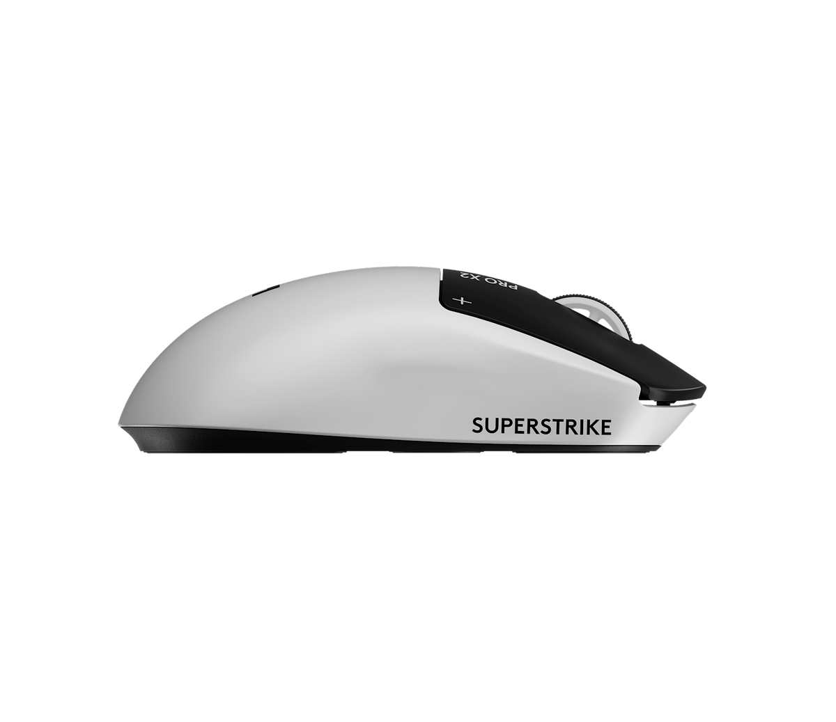 Mouse Gamer PRO X2 Superstrike Lunar Eclipse de Logitech G, vista lateral