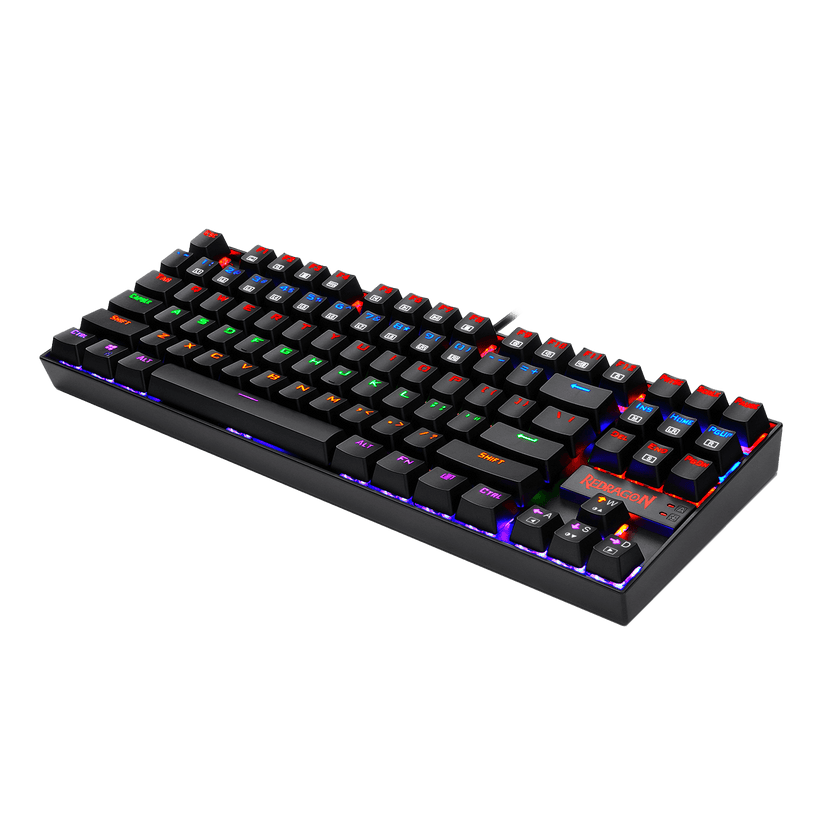Teclado Gamer K552 Kumara Black Rainbow Negro de Redragon, vista adicional 6