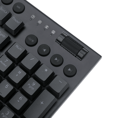 Teclado Gamer K619 Horus RGB Low Profile Negro de Redragon, vista lateral