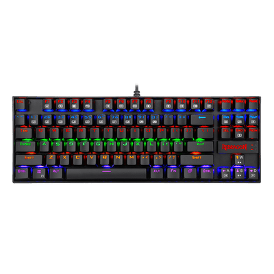 Teclado Gamer K552 Kumara Black Rainbow Negro de Redragon